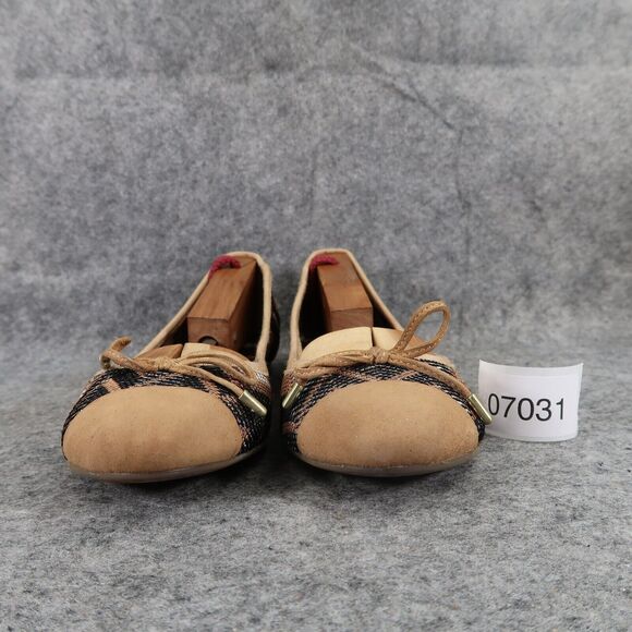 Jessica Simpson Shoes Womens 7 Ballet Flats Fashion Slip On Cap Toe Misha Brown - Picture 3 of 15